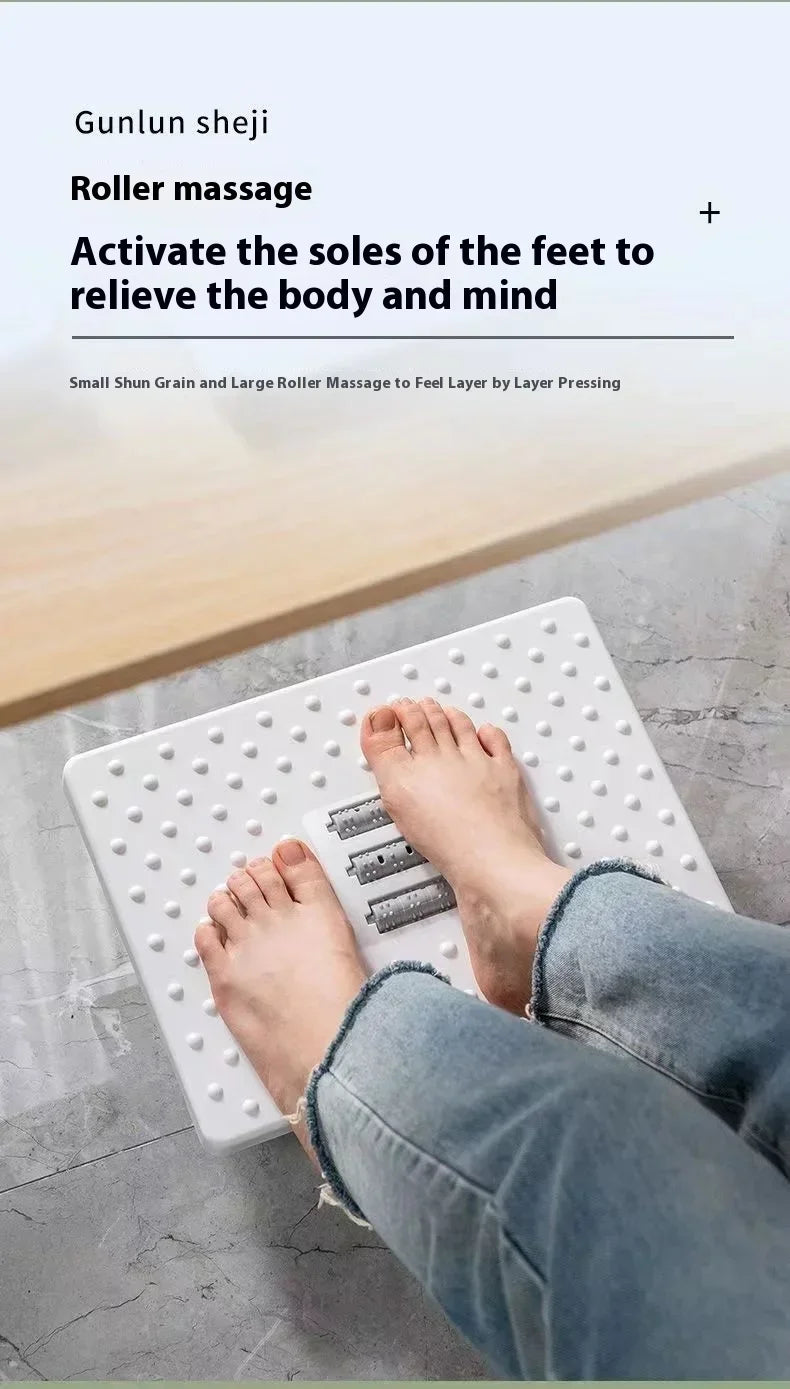Portabel Fotstöd med Massage – Ergonomisk Fotpall för Hem & Kontor