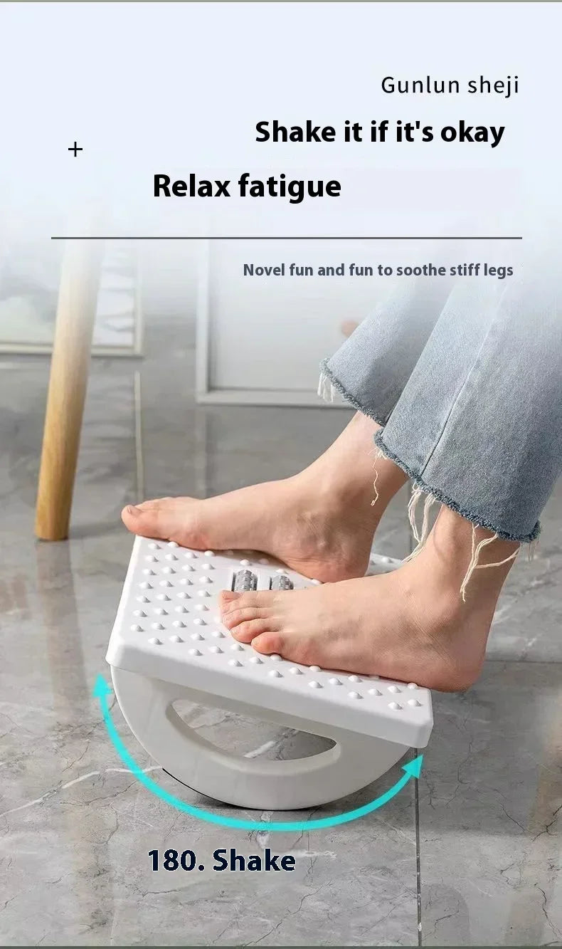 Portabel Fotstöd med Massage – Ergonomisk Fotpall för Hem & Kontor