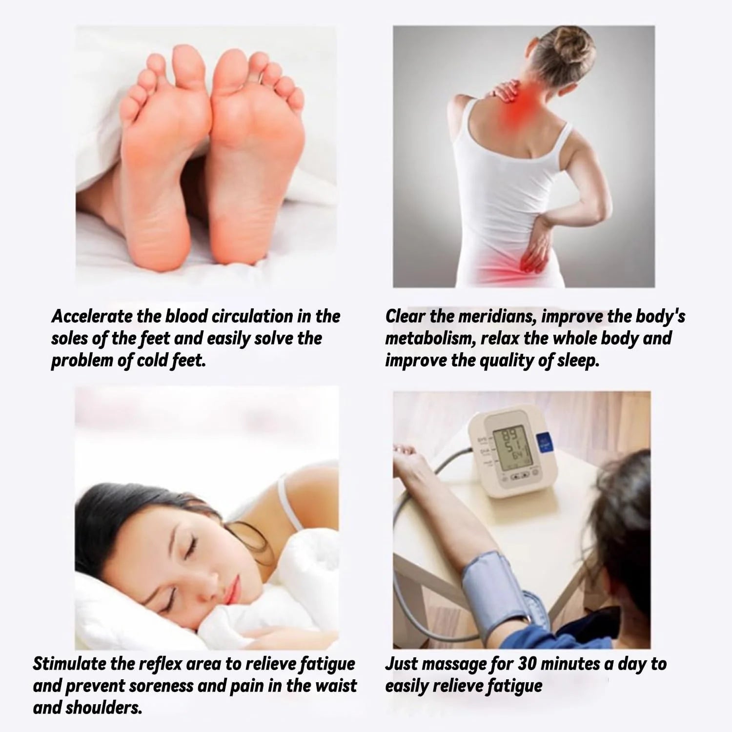 Magnetiska Akupressur-sulor – Massage & Viktminskning