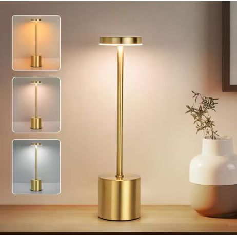 Enkel & Stilren LED Touchlampa – Laddningsbar Nattlampa med 3 Färgtoner