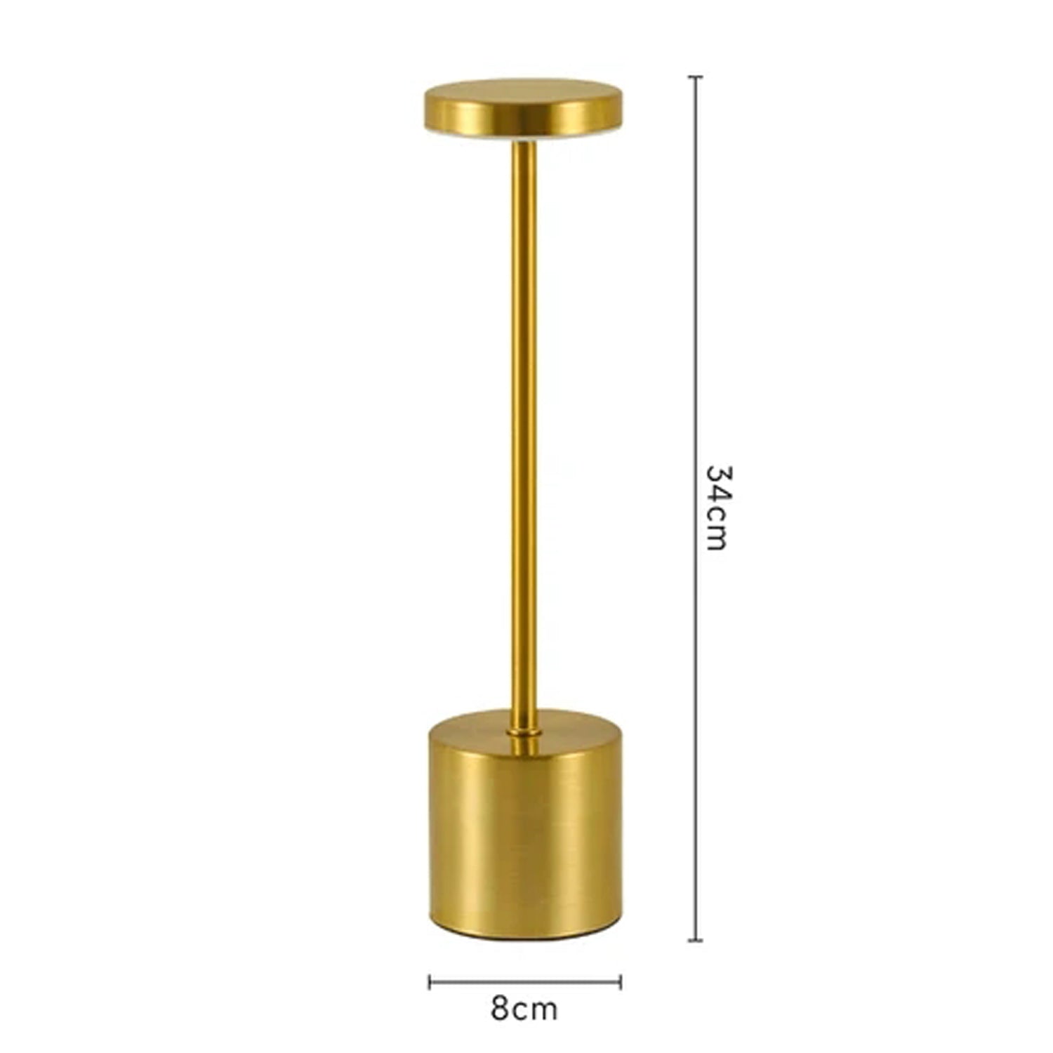 Enkel & Stilren LED Touchlampa – Laddningsbar Nattlampa med 3 Färgtoner