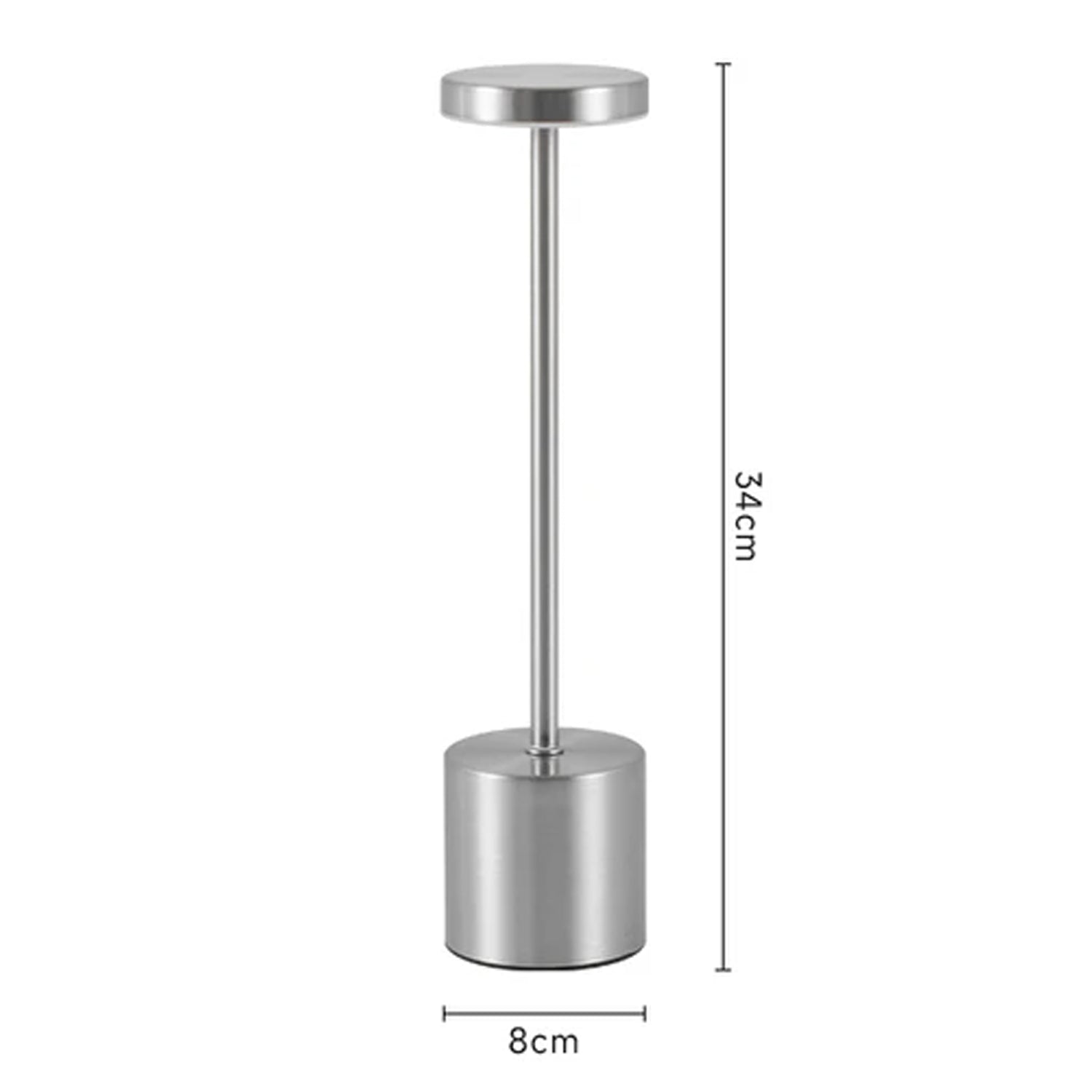 Enkel & Stilren LED Touchlampa – Laddningsbar Nattlampa med 3 Färgtoner