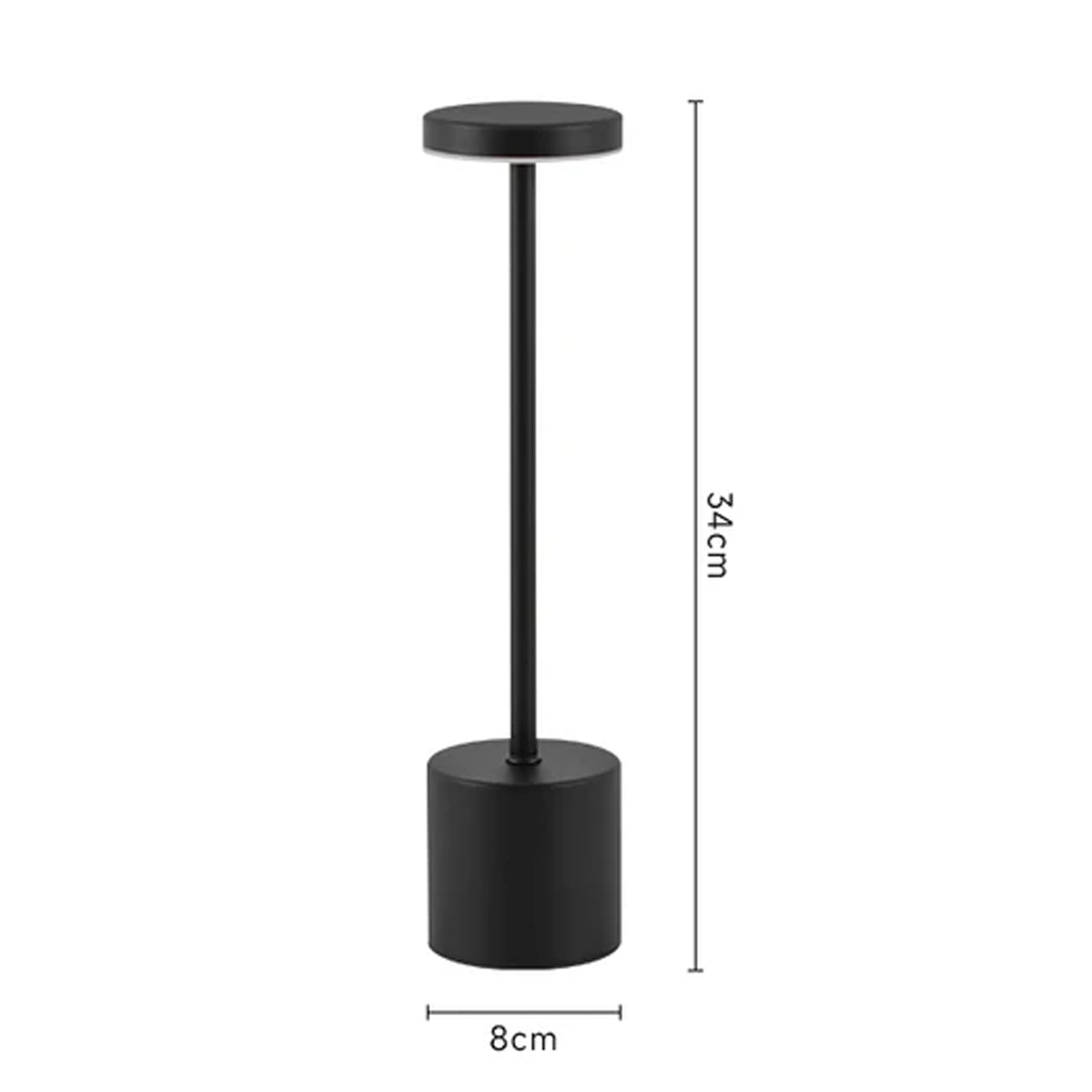Enkel & Stilren LED Touchlampa – Laddningsbar Nattlampa med 3 Färgtoner