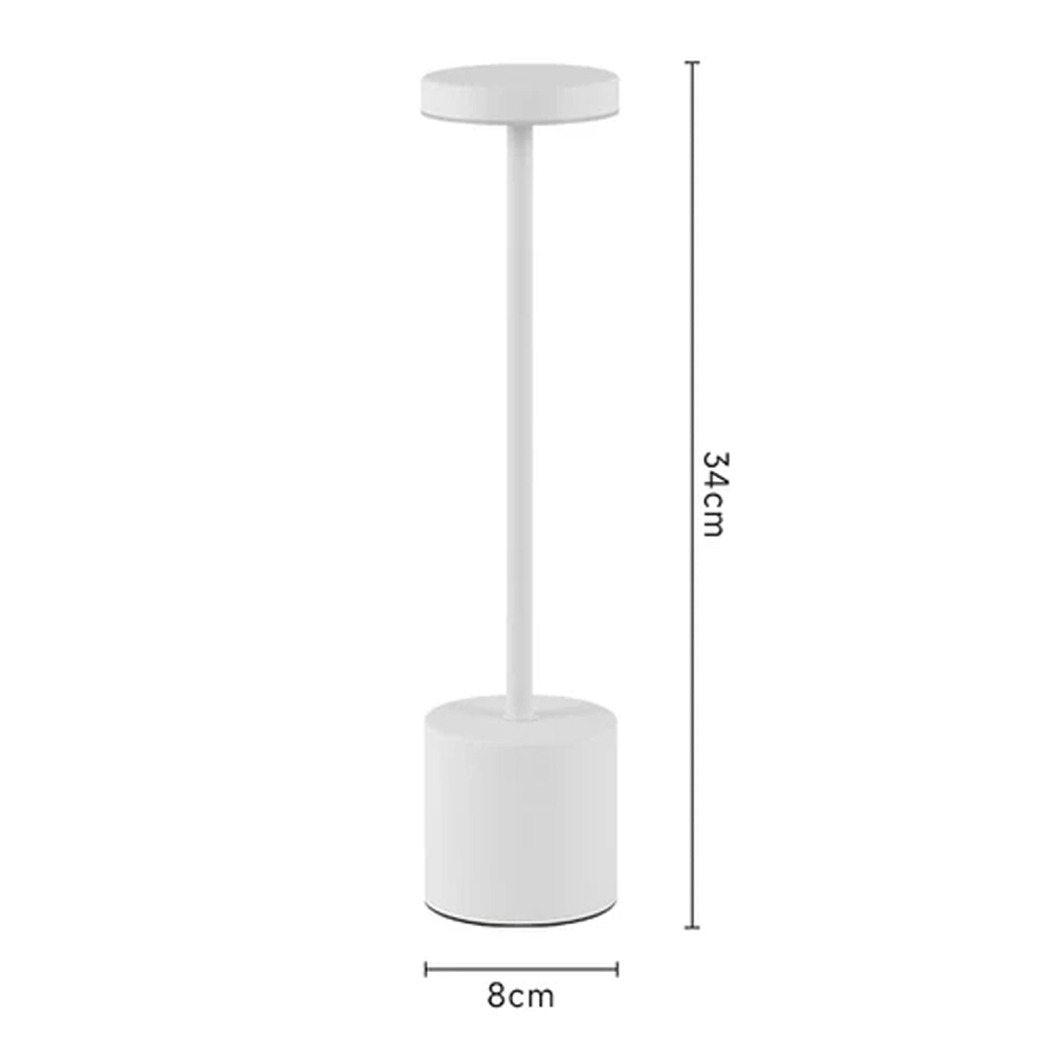 Enkel & Stilren LED Touchlampa – Laddningsbar Nattlampa med 3 Färgtoner